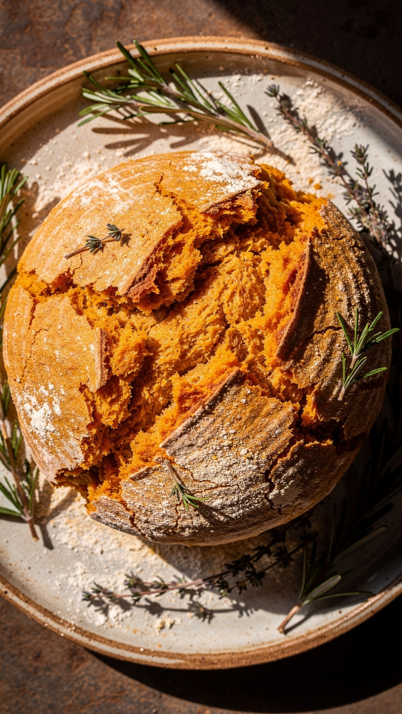 Moist Sweet Potato Bread with Pecans and Oats