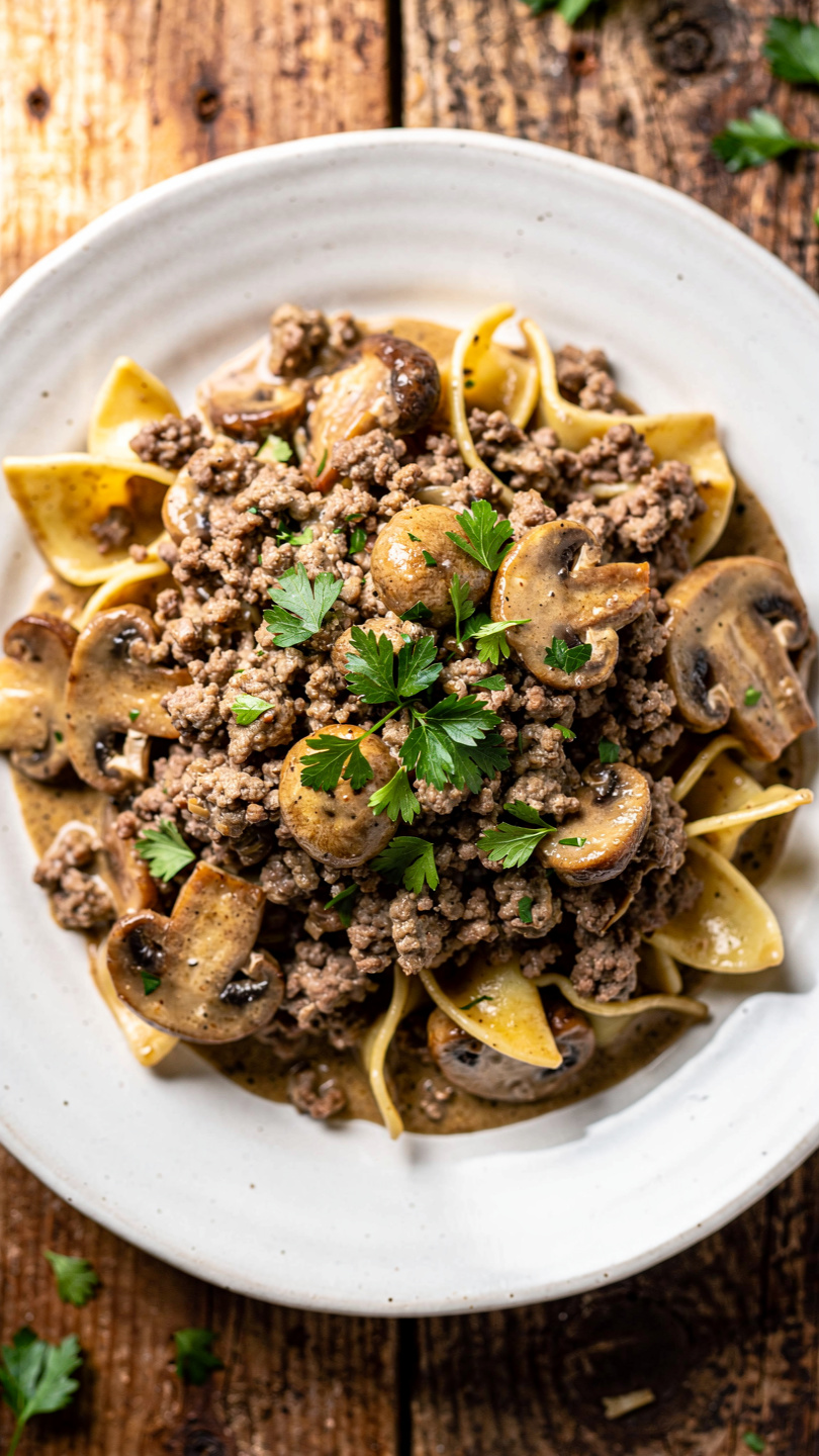 Ground Beef Stroganoff (Easy 30-Minute Dinner)